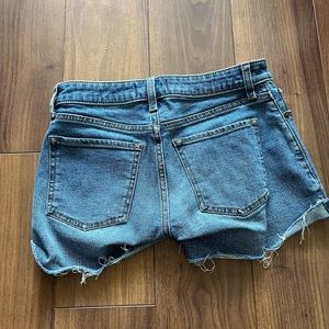 Abercrombie low rise jean shorts